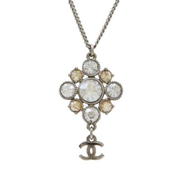 CHANEL Silver Logo Necklace - Picture 2 of 8